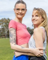 Girls Out West - 19-aimee-jay-eliza-cumming-locker-room-0019