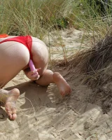 Girls Out West - 83-angie-fun-with-her-pink-toy-0096