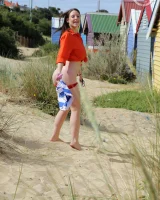 Girls Out West - 98-angie-fun-with-her-pink-toy-0125