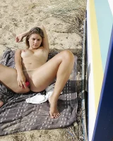 Girls Out West - 02-lucie_dildo_beach002