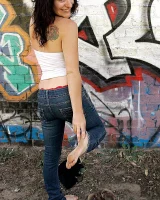 Girls Out West - 70-naris_graffitti_piss248